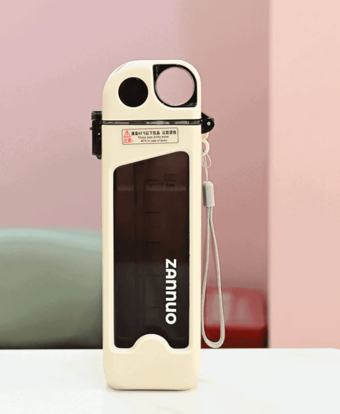 Kids Water Plastic Bottle 400ML MIN-004-Cream