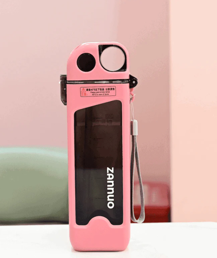 Kids Water Plastic Bottle 400ML MIN-004-Pink