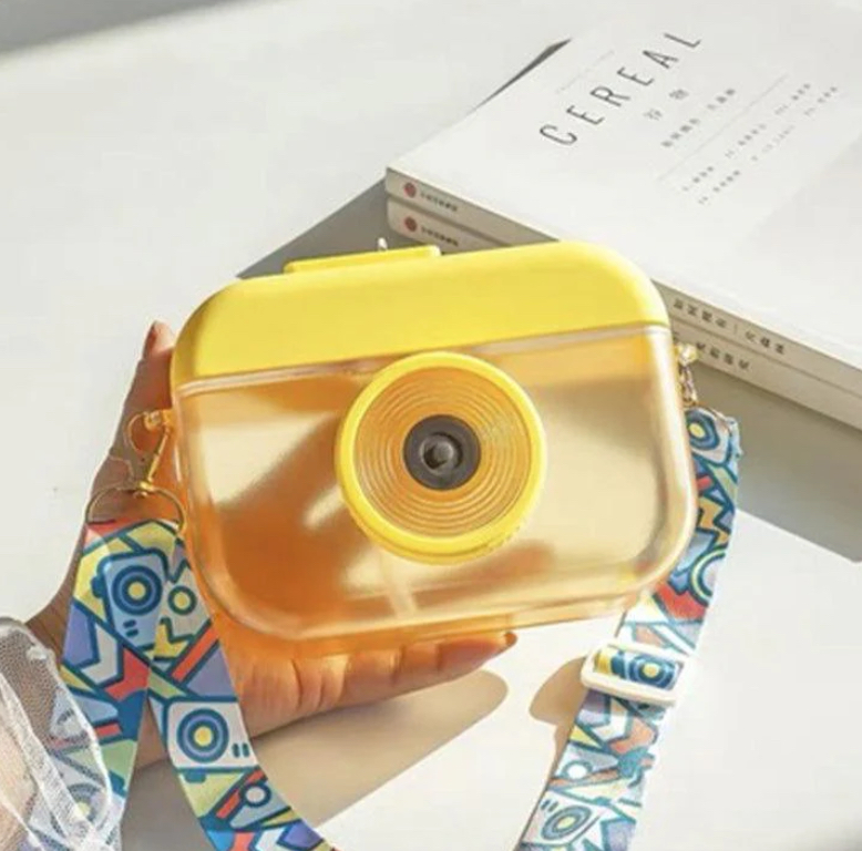 Kids Water Plastic Bottle Camera 400ML MIN-005-Yellow