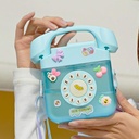 Kids Water Plastic Bottle Telphone 400ML MIN-007-Blue