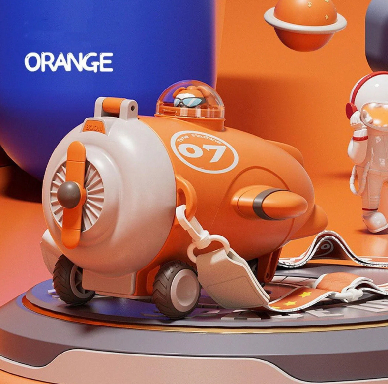 Kids Water Plastic Bottle plane 400ML MIN-008-Orange