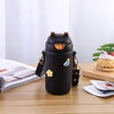 Kids Water Bottle Stainless Steel 400ML MIN-023-Black