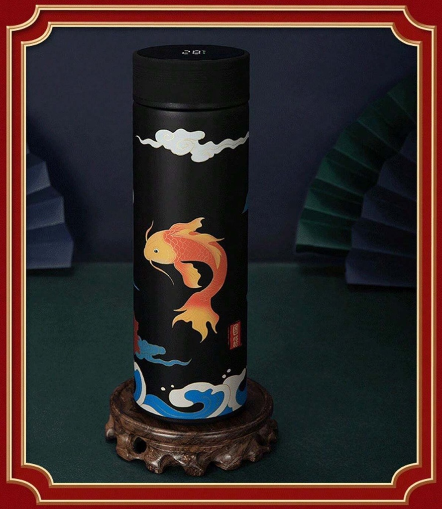 Water Bottle Stainless Steel MIN-029-Black