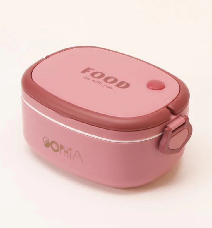 Lunch Box Plastic Mix Colors LBP-003-Pink
