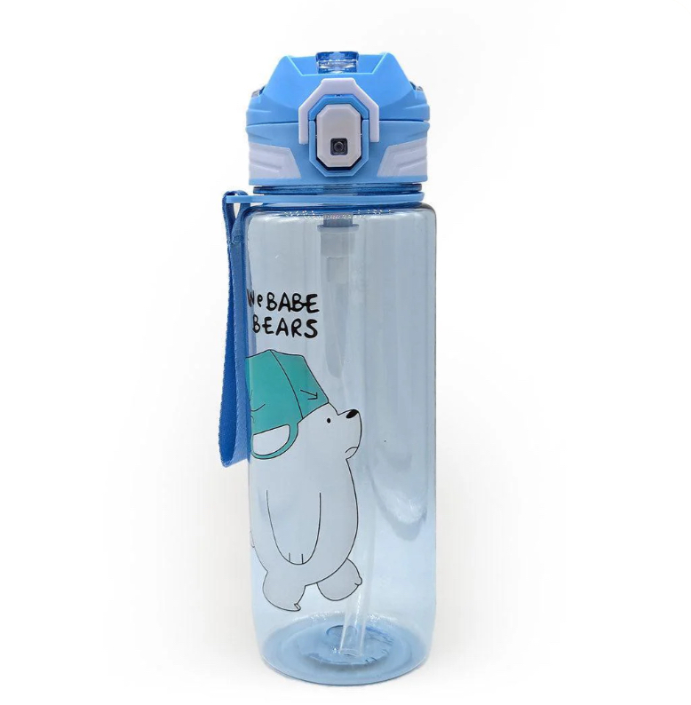 Water Bottle Plastic  800ML PSB-003-Blue