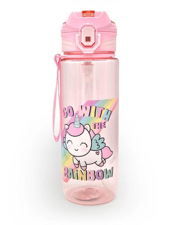 Water Bottle Plastic  800ML PSB-003-Pink