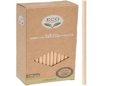 [1000269] DRINKING STRAW, KRAFT PAPER