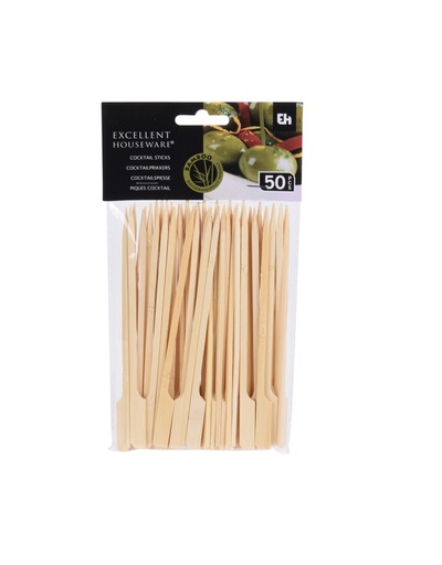 [1000270] TAPAS STICKS BAMBOO (BAMBUSOIDEAE), 15CM WITH KNOB