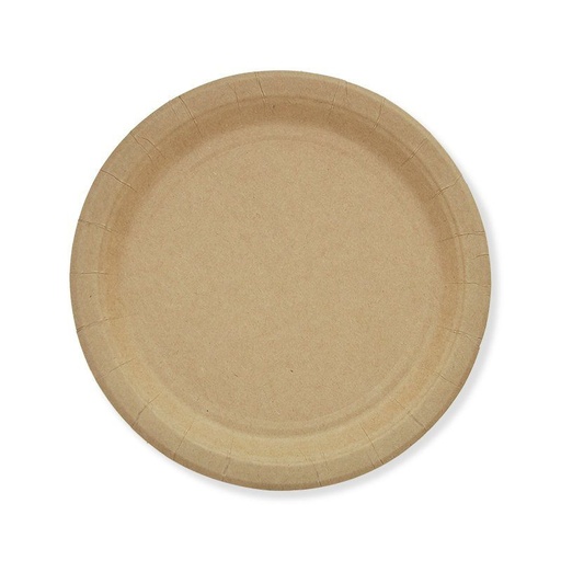 [1000274] KRAFT PAPER PLATES 10PCS
