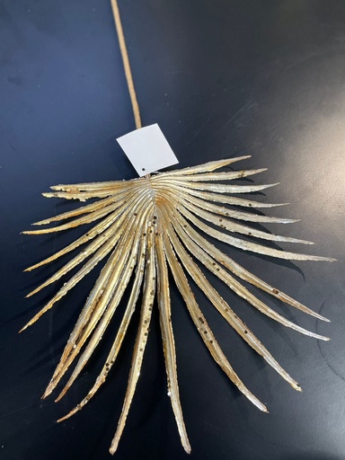[1000279] BRANCH GLITTER PALM, PLASTIC, SIZE: 56CM, LIGHT BROWN COLOR/ 56X1X1MM, HANGTAG