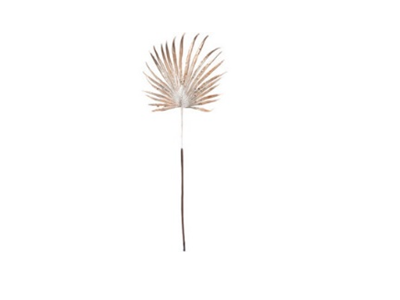 [1000280] BRANCH GLITTER PALM, PLASTIC, SIZE: 56CM, BROWN COLOR/ 56X1X1MM, HANGTAG