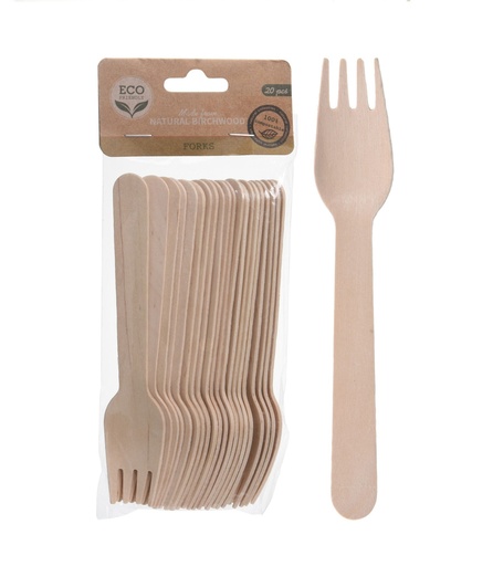 [1000283] FORK BIRCHWOOD SET OF 20PCS 