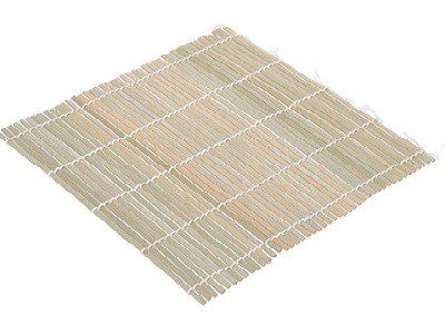 [1000288] SUSHI MAT BAMBOO (BAMBUSOIDEAE), 24X24CM, IN PRINTED OPP BAG WITH EUROLOG WITH BARCODE ETC./ 80X10X280MM, PRINTED OPP BA