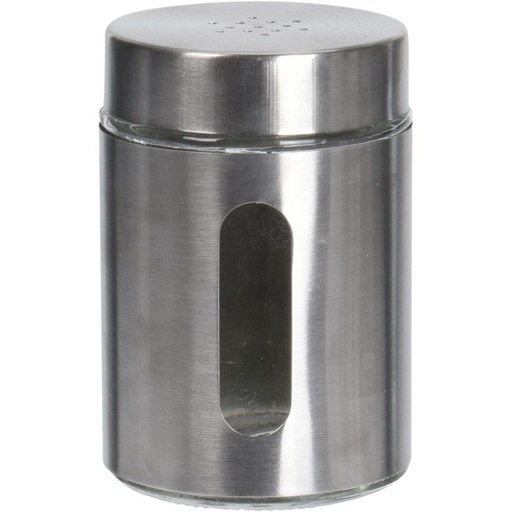 [1000306] SPICE BOTTLE GLASS WITH STAINLESS STEEL BODY, 256ML/ 8,66 OZ