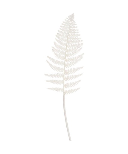 [1000335] BRANCH WITH GLITTER AND LEAVES, PLASTIC AND METAL WIRE. SIZE: 80CM. IN WHITE IRIDESCENT COLOR. EACH WITH HANGTAG/ 160X20X800MM, HANGTAG