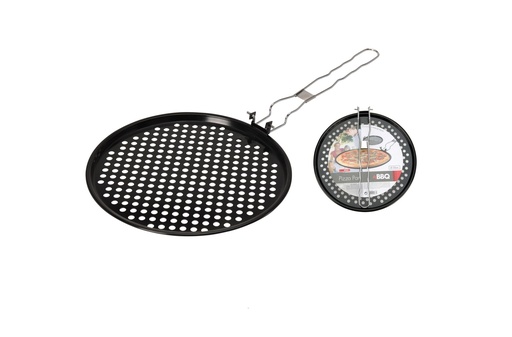 [1000432] BBQ PIZZA PAN WITH HOLES, OUTSIDE DIA 33CM AND MAXIMUM COOKING DIA 30CM, 0,8 MM THICKNESS