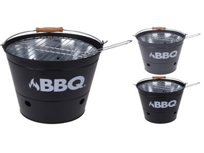 [1000479] BBQ BUCKET, OUTER BUCKET DIA BOTTOM 190MM, DIA TOP 265XH250MM
