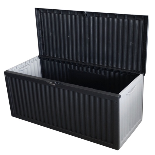 [1000516] GARTENBOX 120X52X54CM 336LTR GRAU/ALU PACKING WITH BANDEROLE/ 1.185X525X85MM, INSERTLABEL