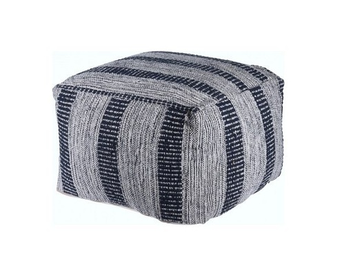 [1000517] POUF SIZE 45X45X35CM, COTTON HANDLOOM DOBBY WOVEN, 650GMS