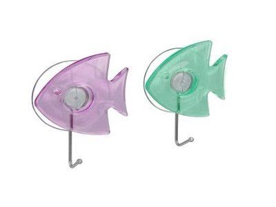 [1000611] Suction hooks 'fish' set of 2