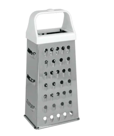 [1000634] Stainless steel four sided grater, 17cm