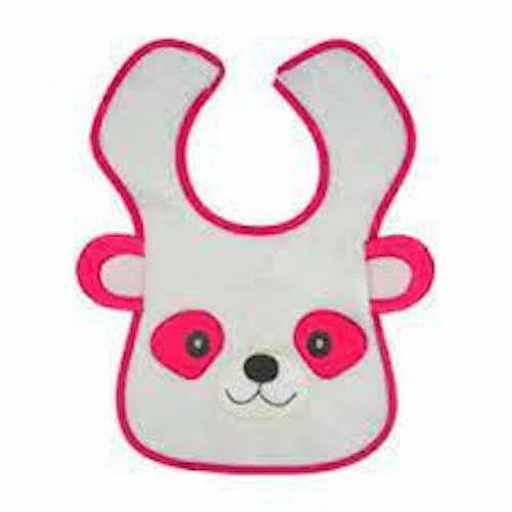 [1000754] Animal Print Bibs - pinkbear