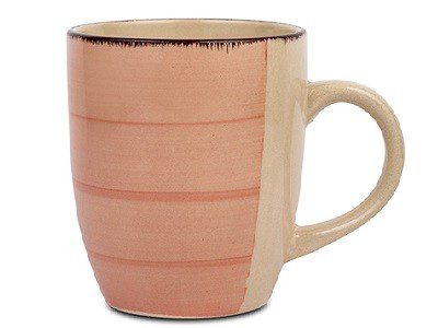[1000897] Stoneware mug "Lines Terra Cotta" 350ml