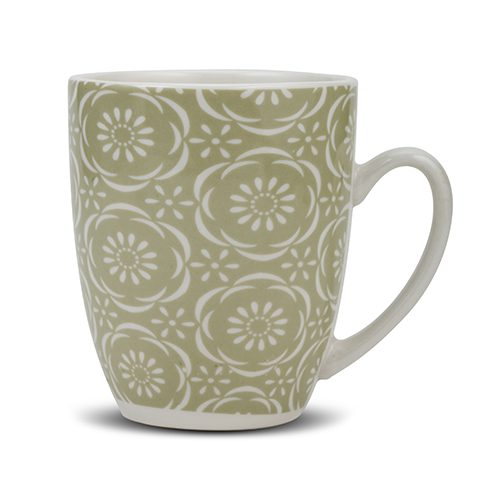 [1000944] Porcelain mug "Maiolica green" 355ml