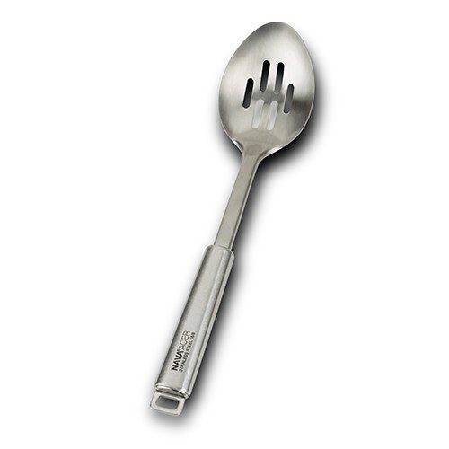 [1000998] Stainless steel serving slotted spoon "Acer" 33cm