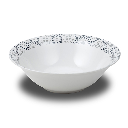 [1001016] Porcelain salad bowl "Maiolica grey" 23cm