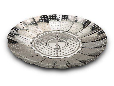 [1001059] Stainless steel collapsible steamer basket "Acer" 28cm