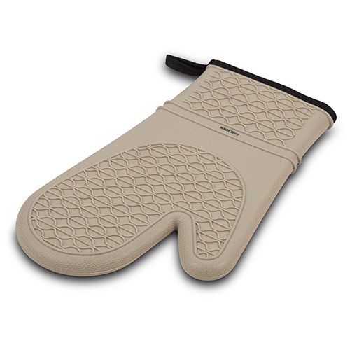 [1001079] Silicone oven mitten "Misty" with fabric inside 30cm