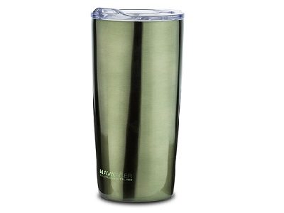 [1001113] Stainless steel vacuum travel mug green "Acer" 440ml
