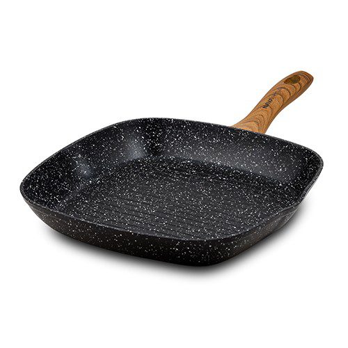[1001141] Grill pan "Nature" with nonstick stone coating 28x28cm