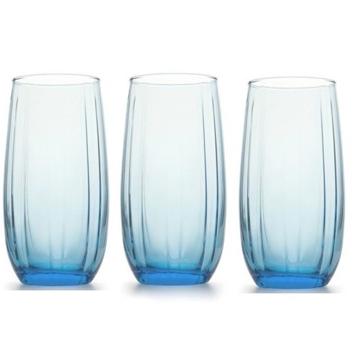 [1001350] Tumbler long drink blue linka, 380cc