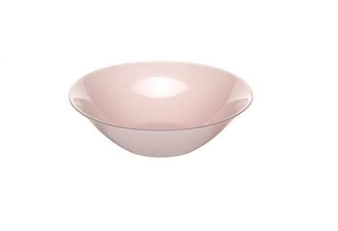 [1001360] Bowl, tempered (pink) 14CM