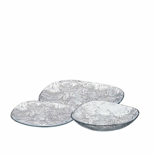 [1001429] Glass plates, set of 18 Pcs