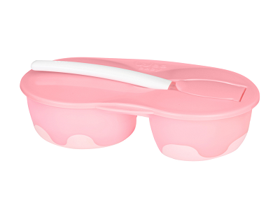 [1001532] 2-Section Feeding Bowl Set - 886