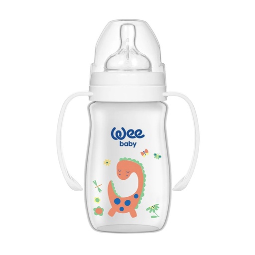 [1001604] PP Wide Neck Feeding Bottle with Grip Anti- Colic 250ml No:1 - 791