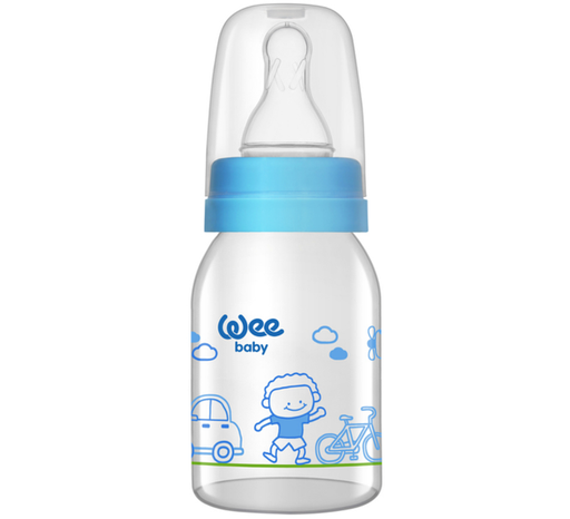 [1001633] Weebaby Glass Feeding Bottle 125ml Code-877