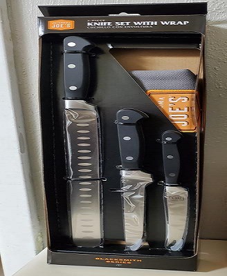 [1001839] BLACKSMITH 3PC KNIFE SET W/ WRAP