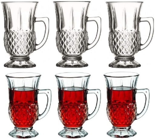 [1001938] TUMBLER HANDLED (ISTANBUL-CONCEPT 2) set of 6 - 55671