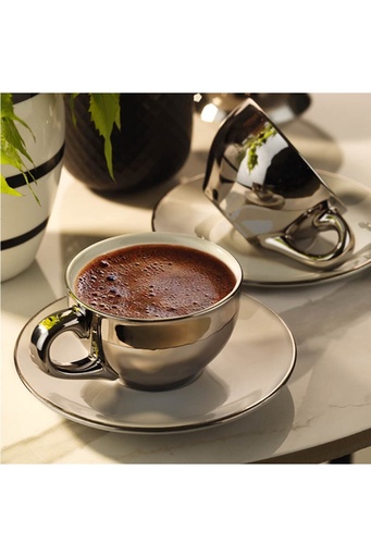 [1001950] Kutahya Porselen Coffee Cup and saucer, set of 2
