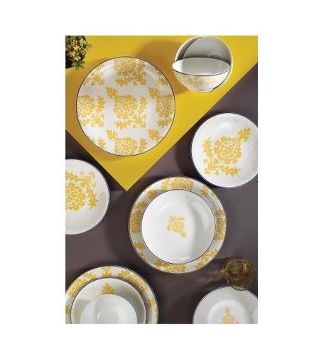 [1002002] Kutahya Porselen 'Zeugma' Dinner set of 24pcs