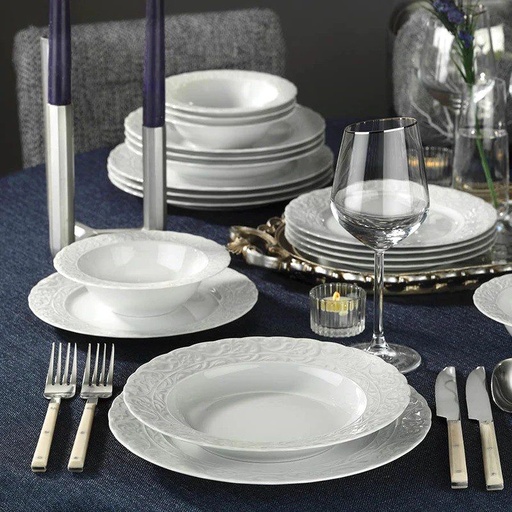 [1002004] Kutahya Porselen 'Acelya' Dinner Set 24 Pcs 
