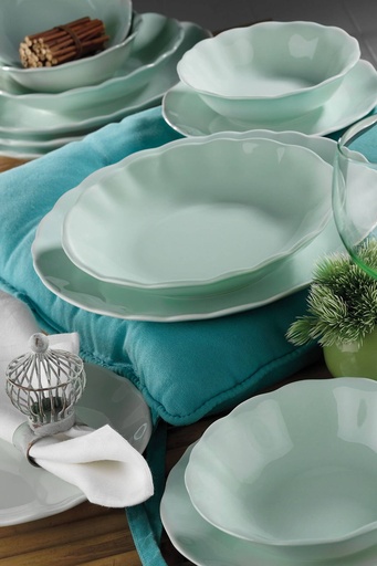 [1002005] Kutahya Porselen 'Bergama' Dinner set of 18pcs 