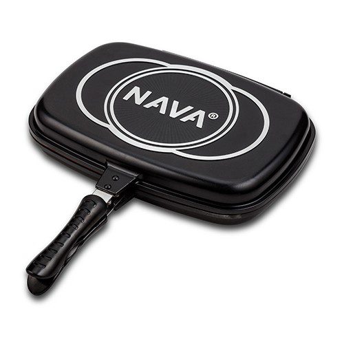 [1002074] Die cast aluminium double grill pan