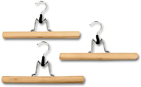 [1002179] Wooden Hangers, set of 3