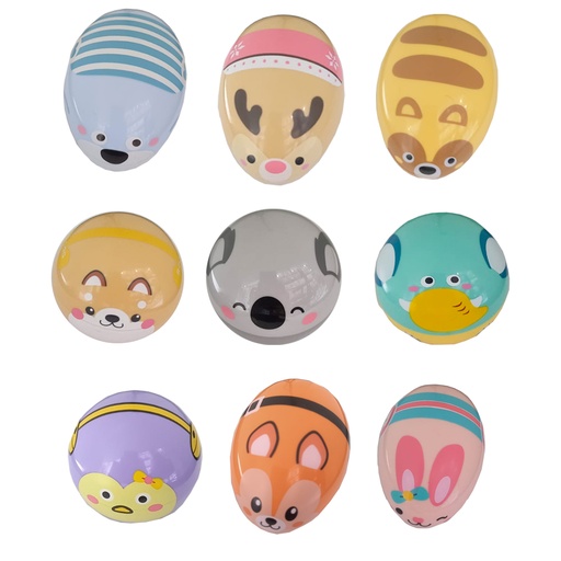 [1002377] Pull back The magnet connects the animal trolley 12pcs
