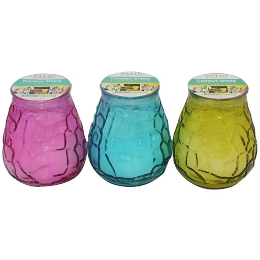 [1002444] Citronella Patio Glass Jar Candle